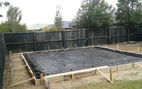 New garage foundation in Rolleston, Christchurch