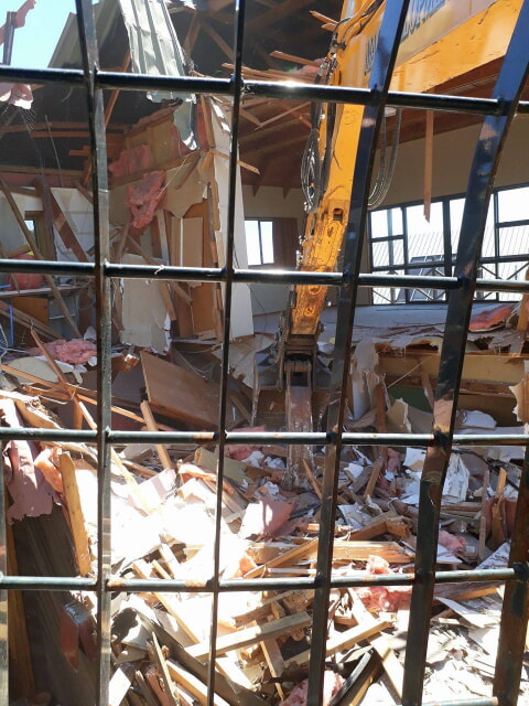 House demolition on Panorama road, christchurch