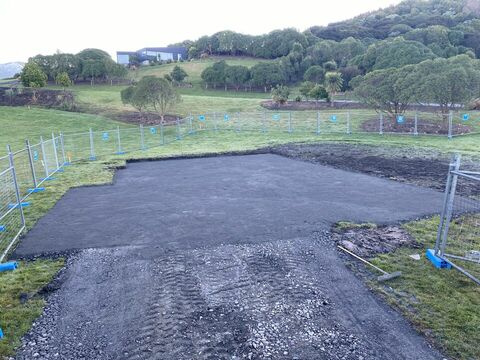 Completed ribraft foundation, Kaikoura
