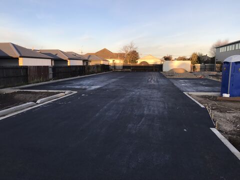 Completed asphalt carpark from previous post, Christchurch 