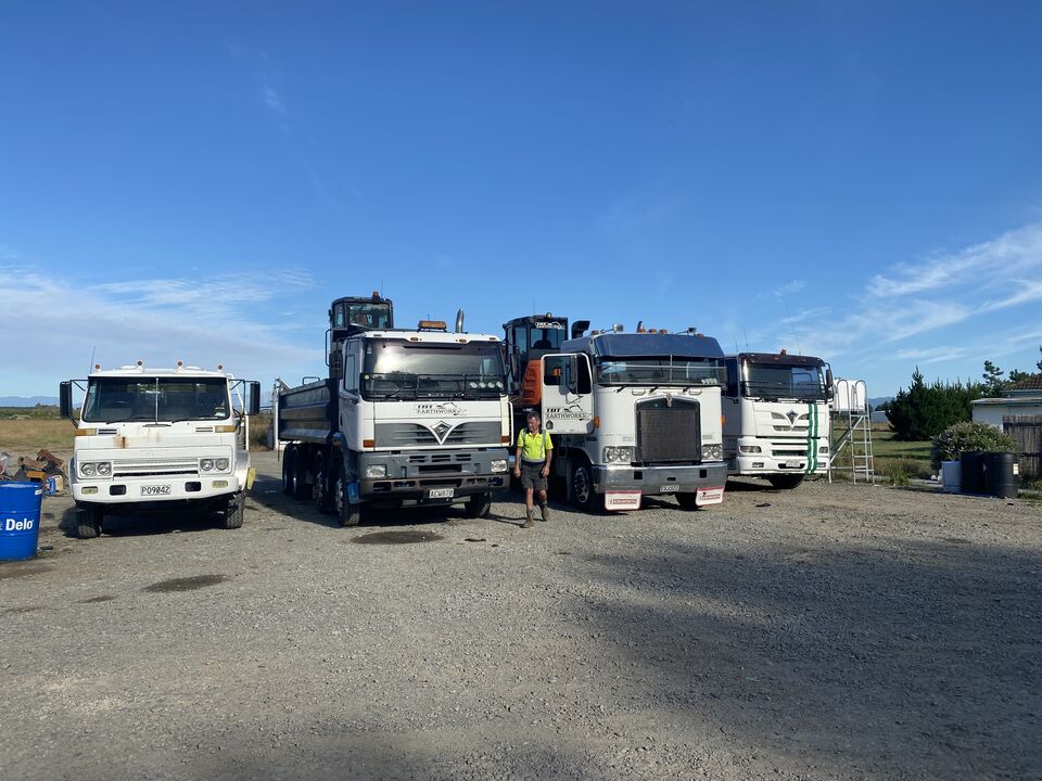 A selection of some of our trucks and diggers