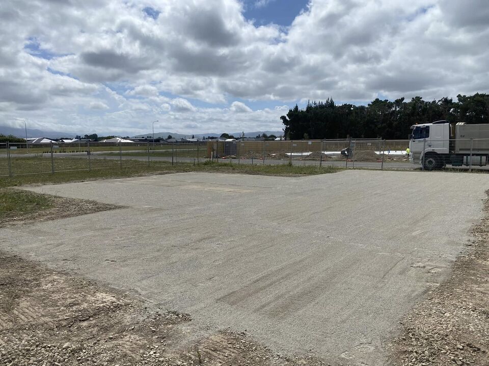 TBT Earthworks preparing a house or shed building pad in Christchurch