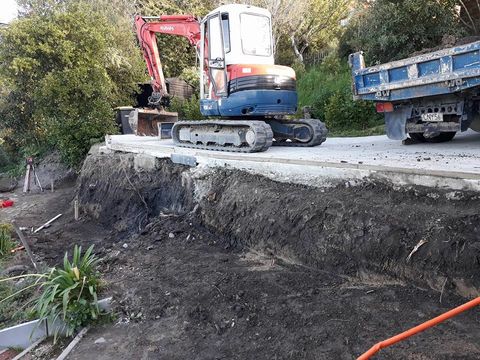 Retaining wall Christchurch - Huntsbury