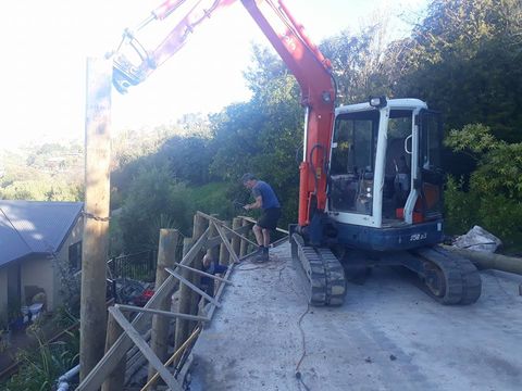 Retaining wall Christchurch - Huntsbury