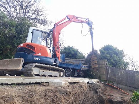 Retaining wall Christchurch - Huntsbury
