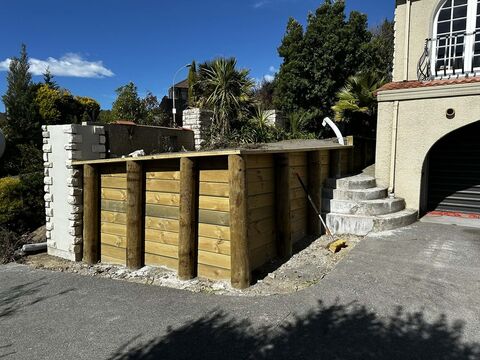 Retaining wall Christchurch - Cashmere