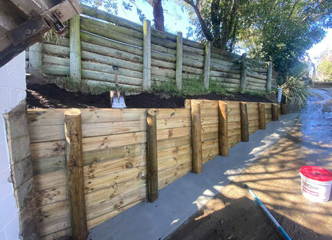 Retaining wall Christchurch - Lyttleton