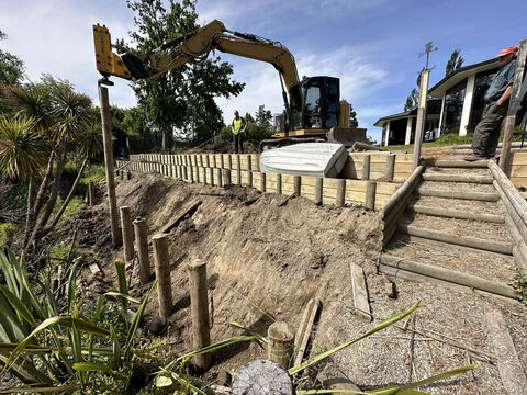 Retaining wall Christchurch - Kaiapoi