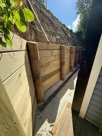 Lyttelton Failed Retaining Wall Replacement
