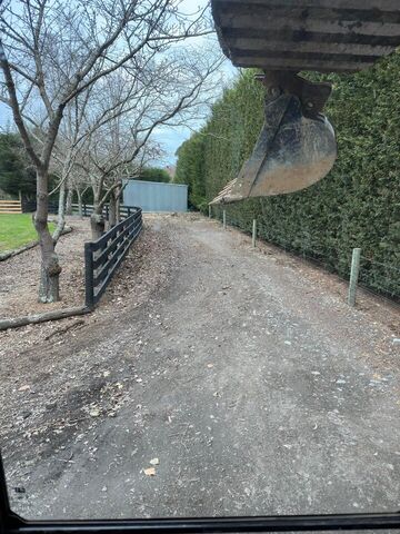 Ohoka Driveway — Before Earthworks