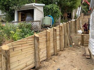 Four-Tier Retaining Walls and House Re-Piling in Lyttelton