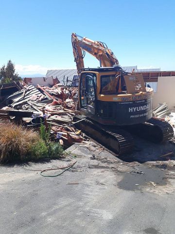 House demolition on Panorama road, christchurch