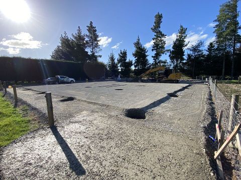 Large shed Earthworks, Okku, Christchurch 